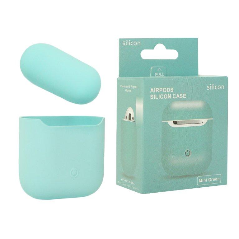 Чехол APods 2 Silicone Mint green (подходит на 1 версию)