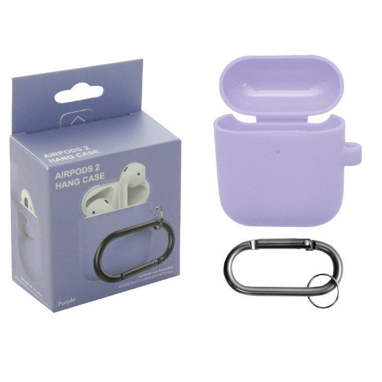 Чехол APods 1/2 Hang Silicon Case с карабином Purple 
