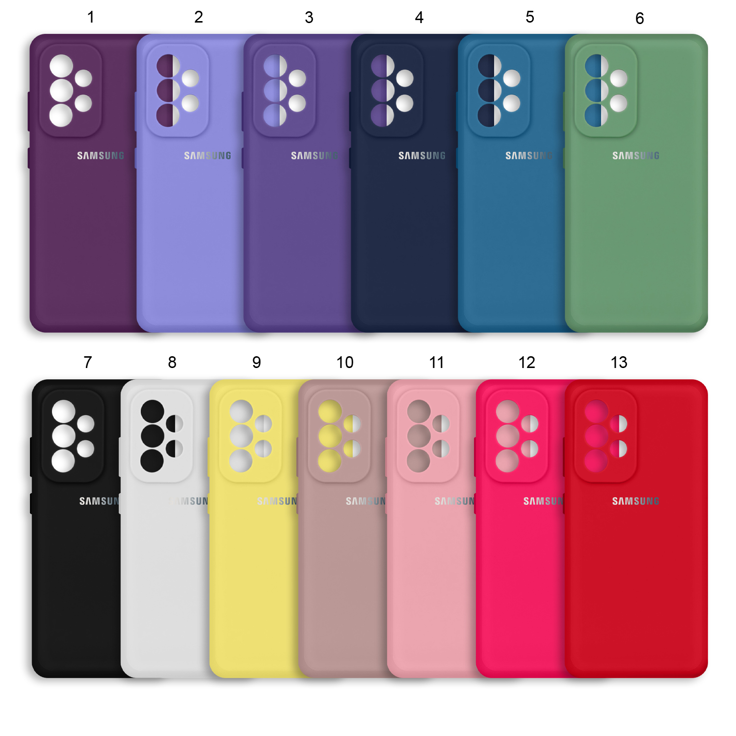 Чехол Samsung A33 Silicone Cover (с лого)