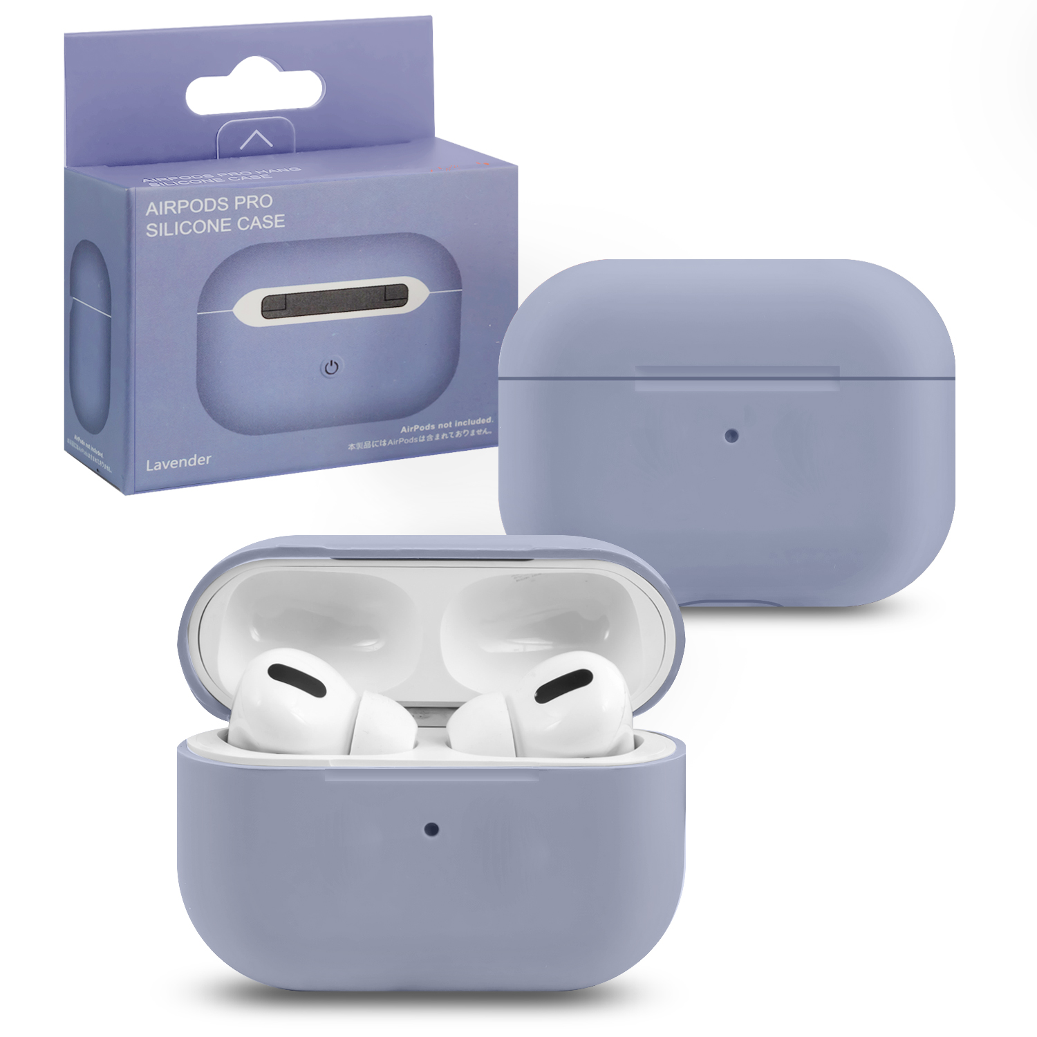 Чехол APods Pro Silicone Lavender
