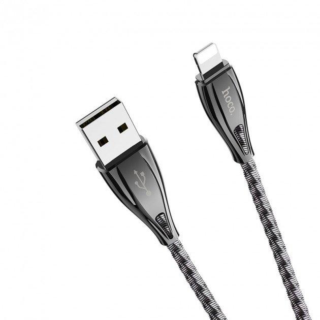 Кабель U56 USB Lightning 1.2m HOCO черный
