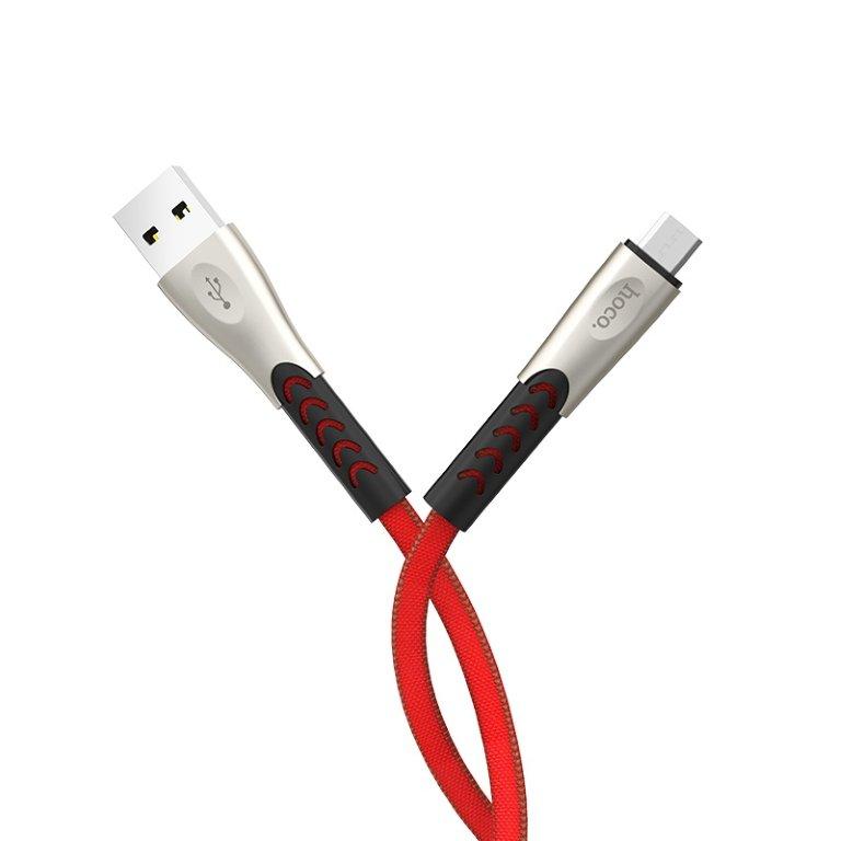 Кабель U48 USB Micro USB 1.2m HOCO красный