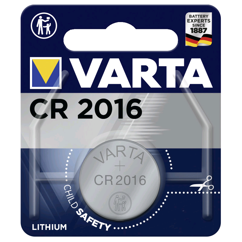 Батарейка литиевая VARTA CR2016 Professional Electronics дисковая 3В бл/1 (06016 101 401)
