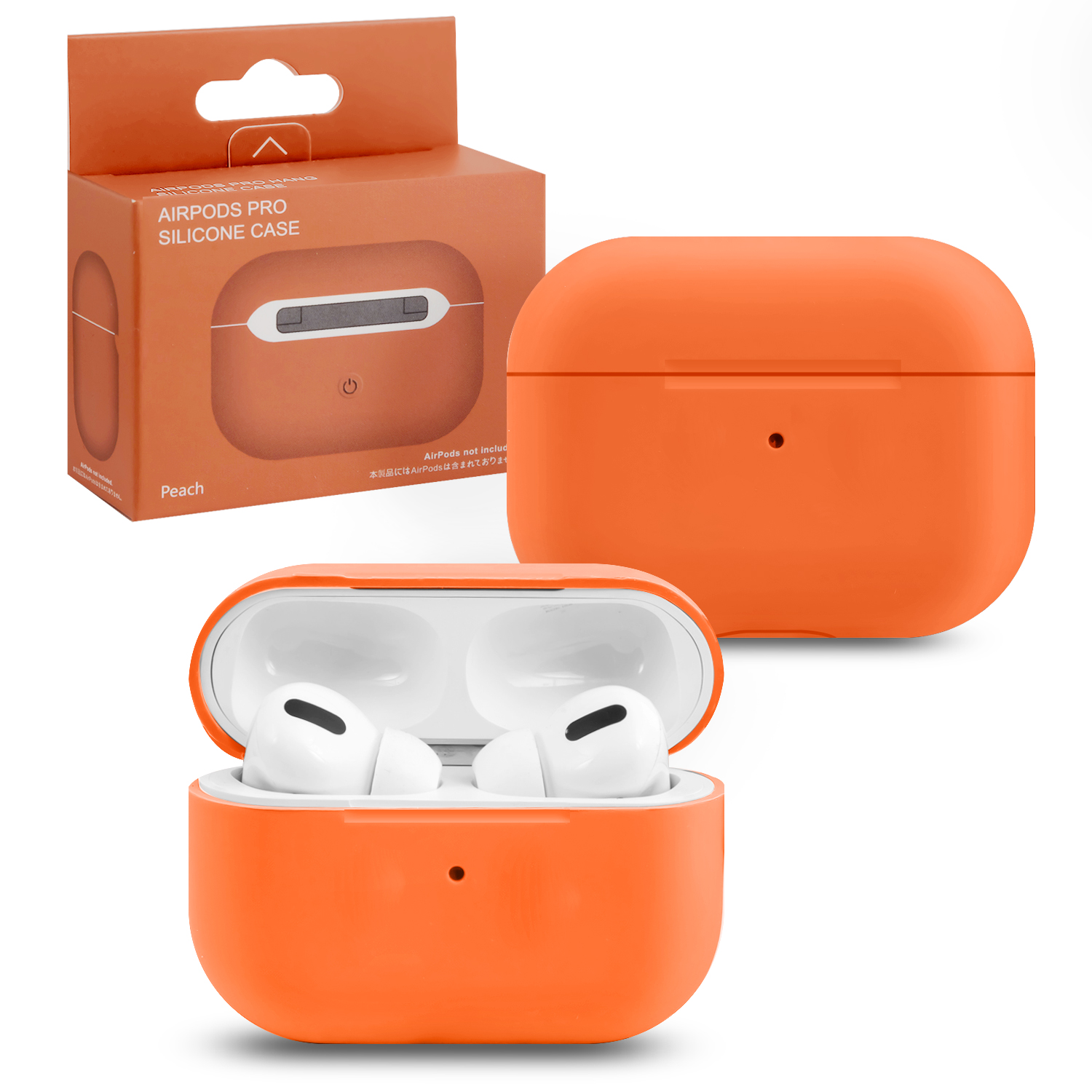Чехол APods Pro Silicone Peach