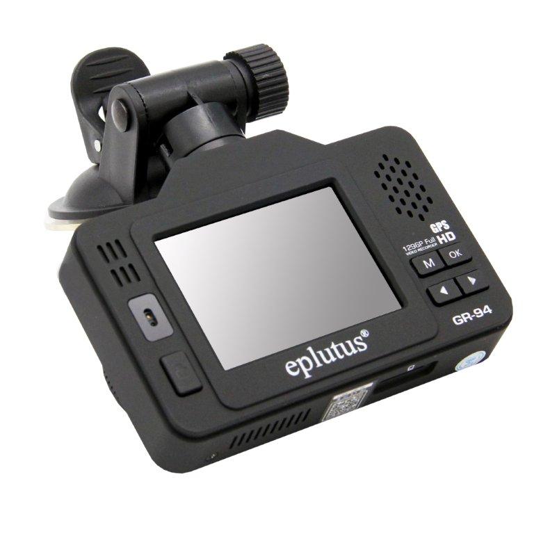 Видеорегистратор с антирадаром и GPS GR-94 (170°, датчик удара, экран 2.4") Eplutus