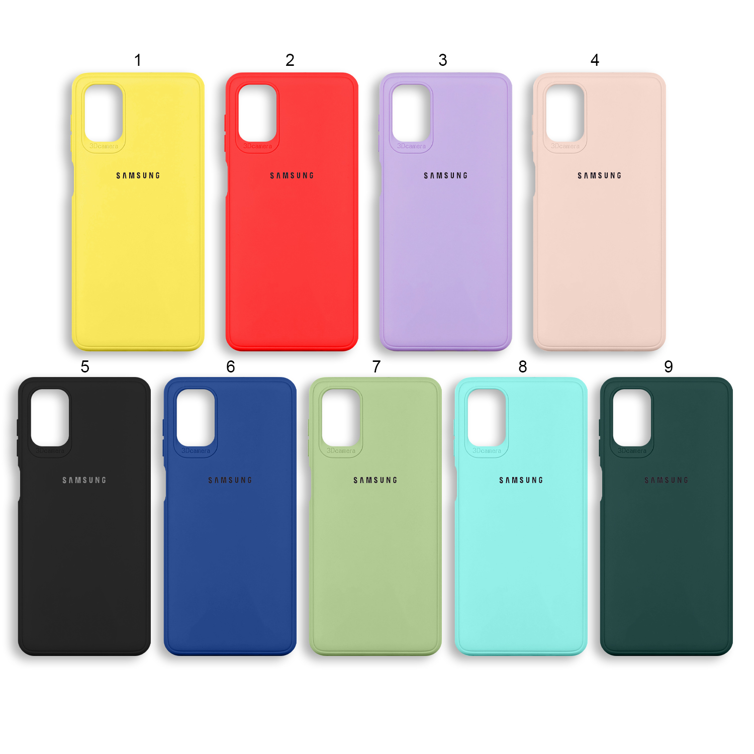 Чехол Samsung M31S цветной силикон