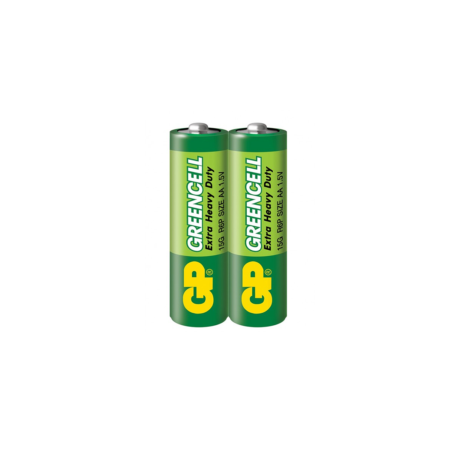 Батарейка GP GreenCell R6 AA Shrink 2 Heavy Duty 1.5V (2/40/1000)
