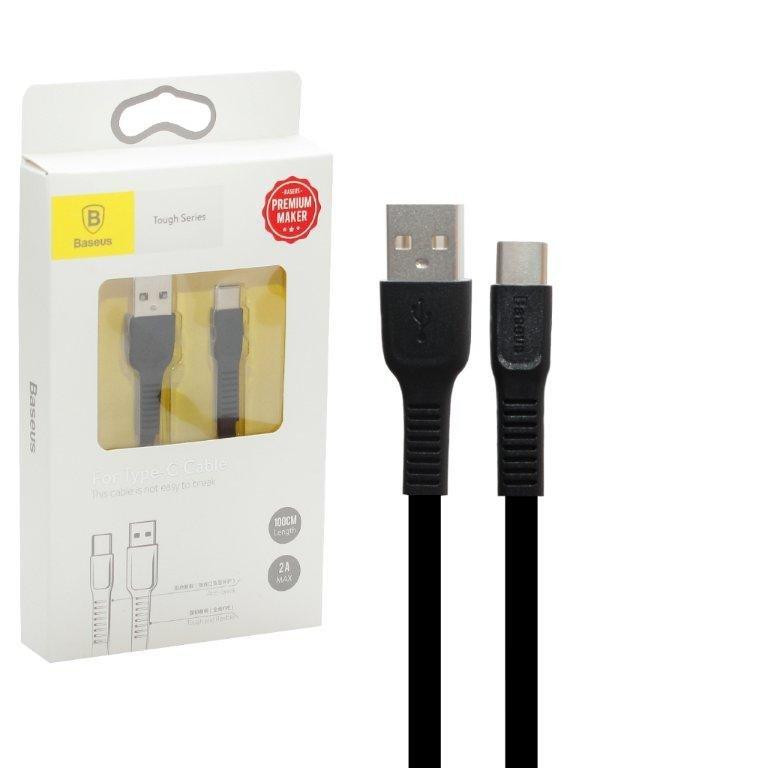 Кабель USB Type-C 1m 2A Tough Series Cable Baseus черный CATZY-B01