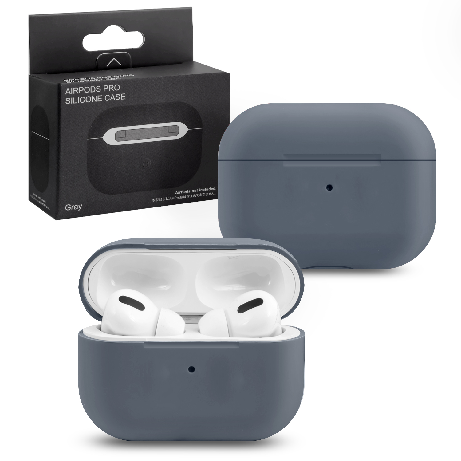 Чехол APods pro Silicone gray