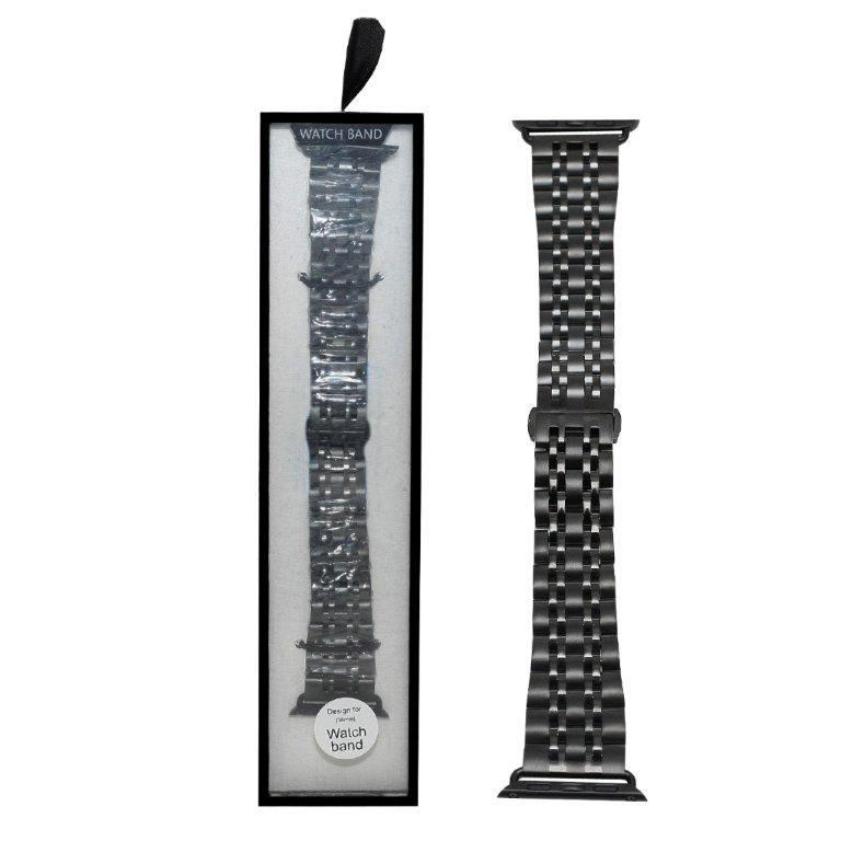 Ремешок для APL watch 38mm Metal 7-bead черный