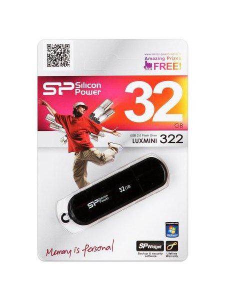 USB накопитель 32 GB Silicon Power Luximini 322 Black