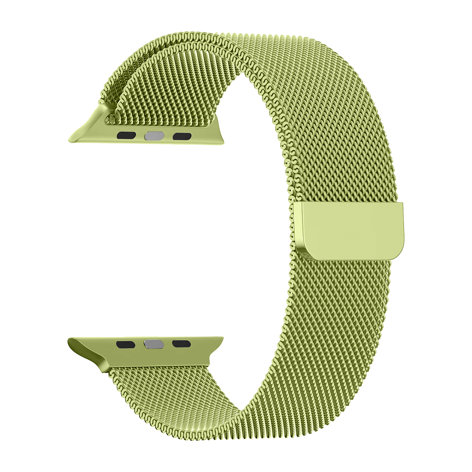 Ремешок для APL watch 42/44/45/49mm Milanese loop зеленый (Grass Green)