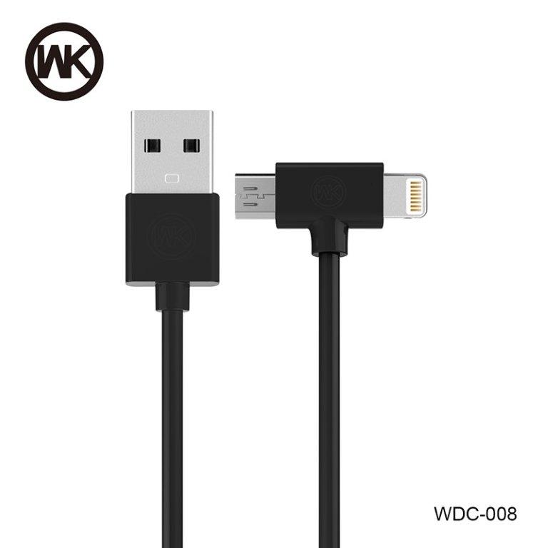 Кабель USB 2 в 1 1m AXE WDC-023 WK Design