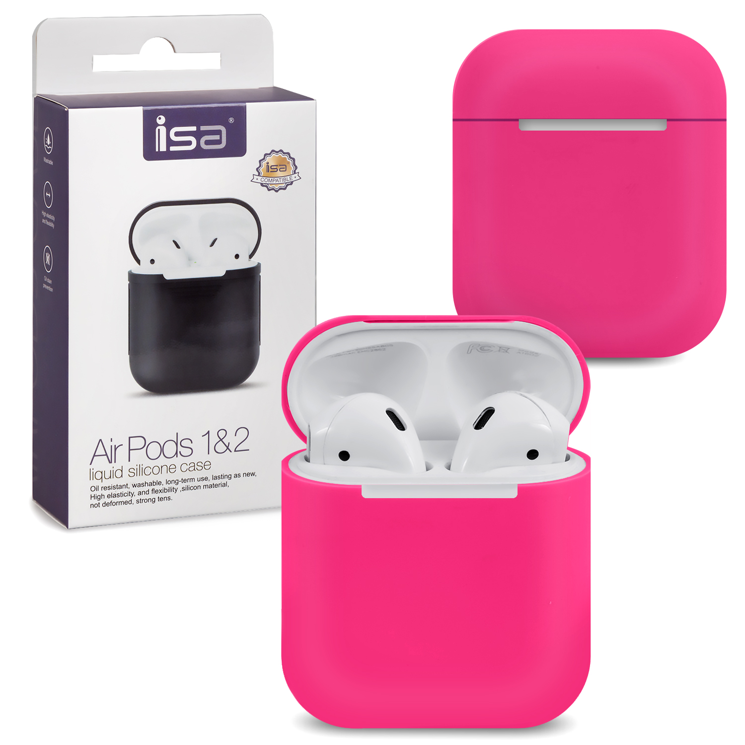 Чехол Apods Silicon Case 1/2 ISA Rose Pink