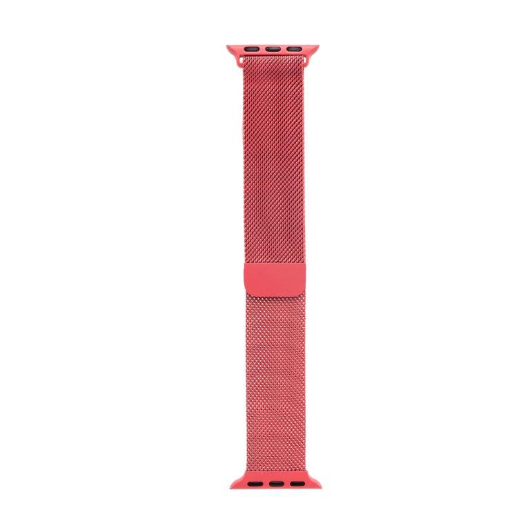 Ремешок для APL watch 38/40/41mm Milanese loop Коралловый (Water red)