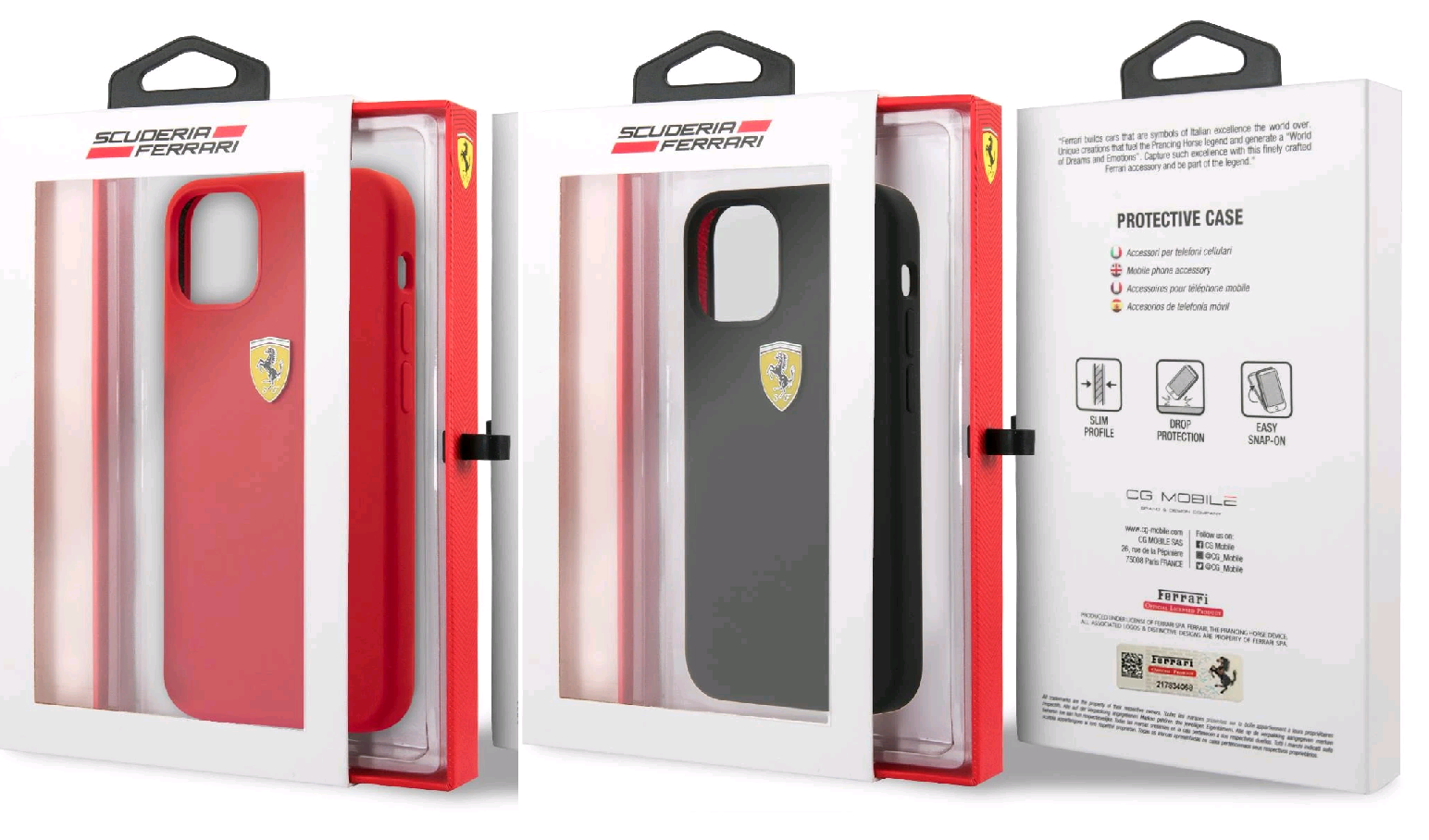 Чехол iPhone 12 Pro Max (6.7) Ferrari silicone