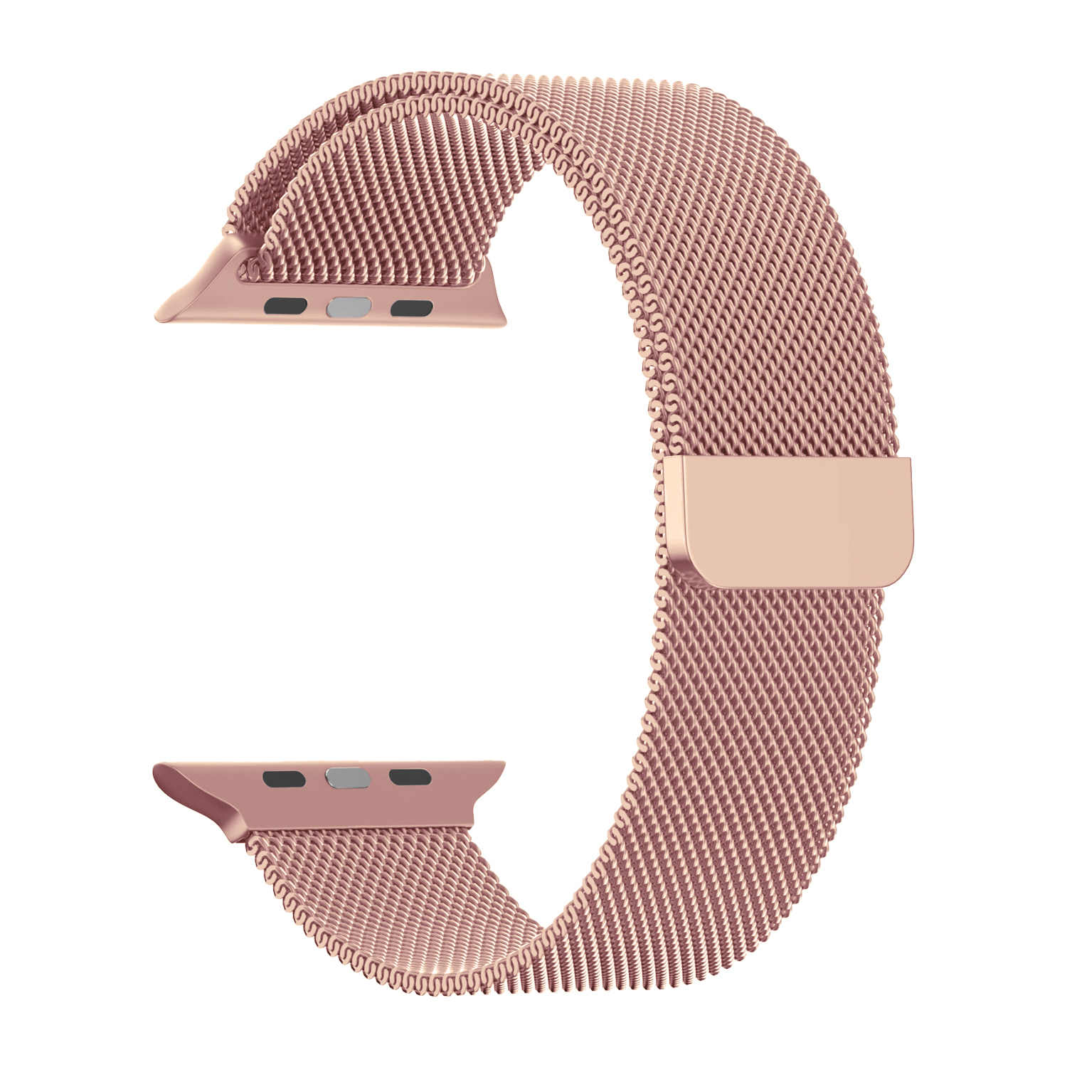 Ремешок для APL watch 38/40/41mm Milanese loop розовый (Rose powder)