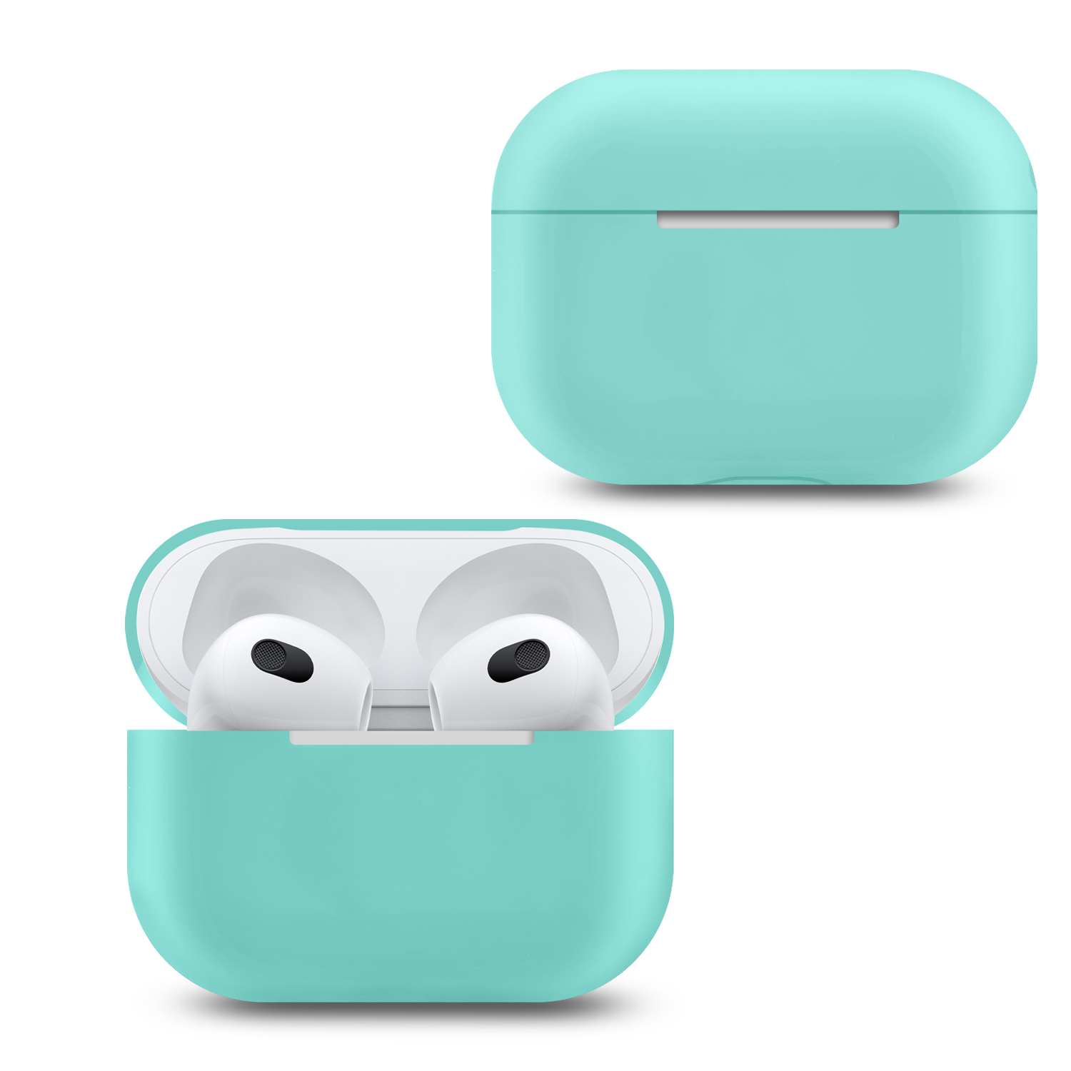 Чехол Apods 3 Silicone sky blue PL