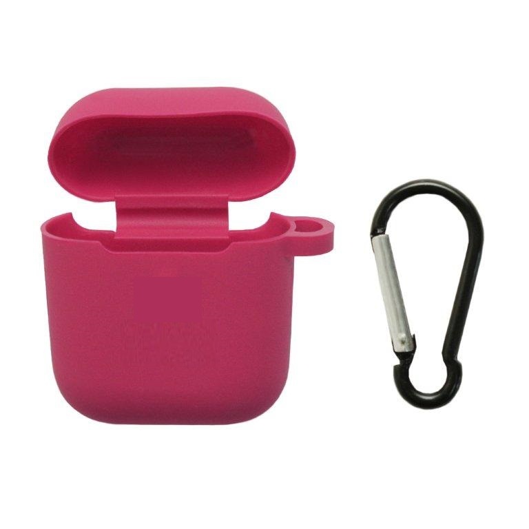 Чехол APods 1/2 Silicon Case APL Rose Red (c LOGO)