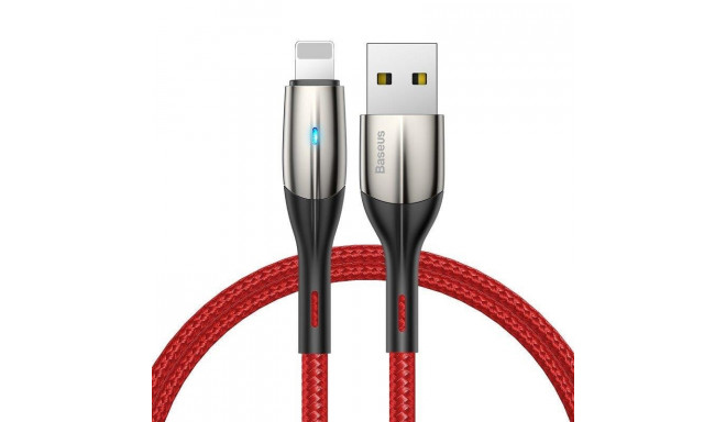 Кабель USB Lightning 2m 1.5A Horozontal Data Cable Baseus красный CALSP-C09