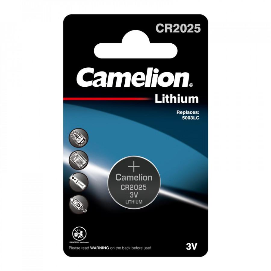 Батарейка Camelion CR2025 BL1 Lithium 3V (1/10/1800)