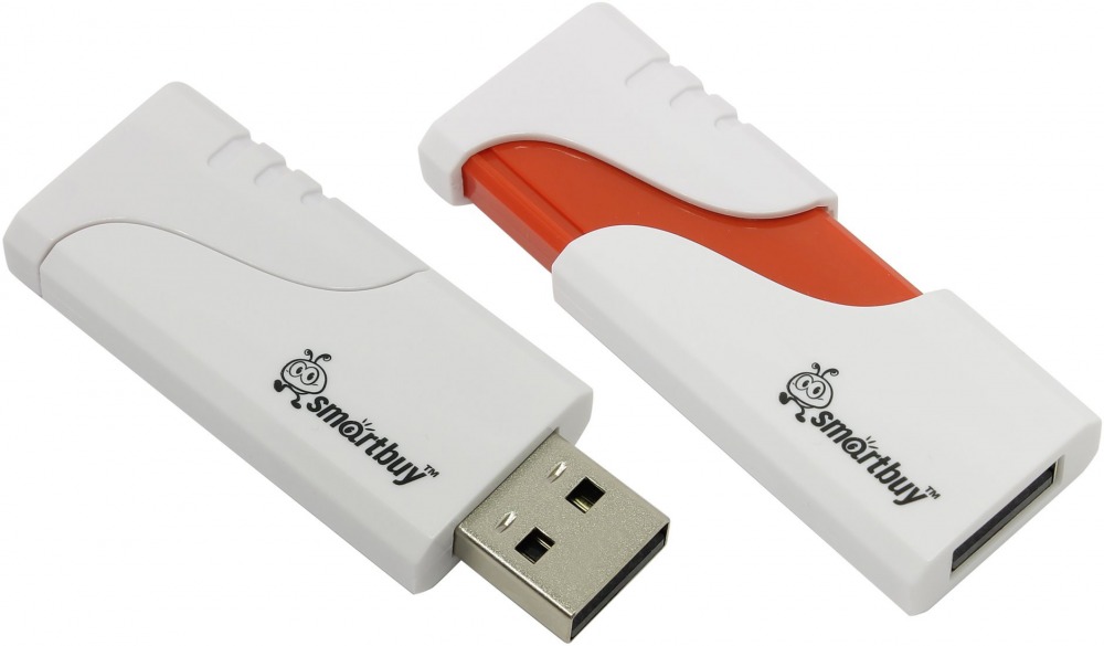 USB накопитель 8 GB Smart Buy Hatch White