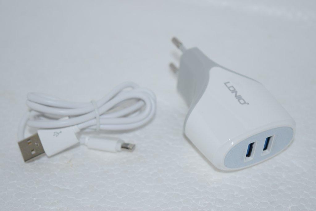 СЗУ Lightning на 2 USB 2.1A A2268 LDNIO