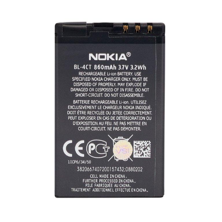 Аккумулятор Nokia BL-4CT (860 mah) ОР.