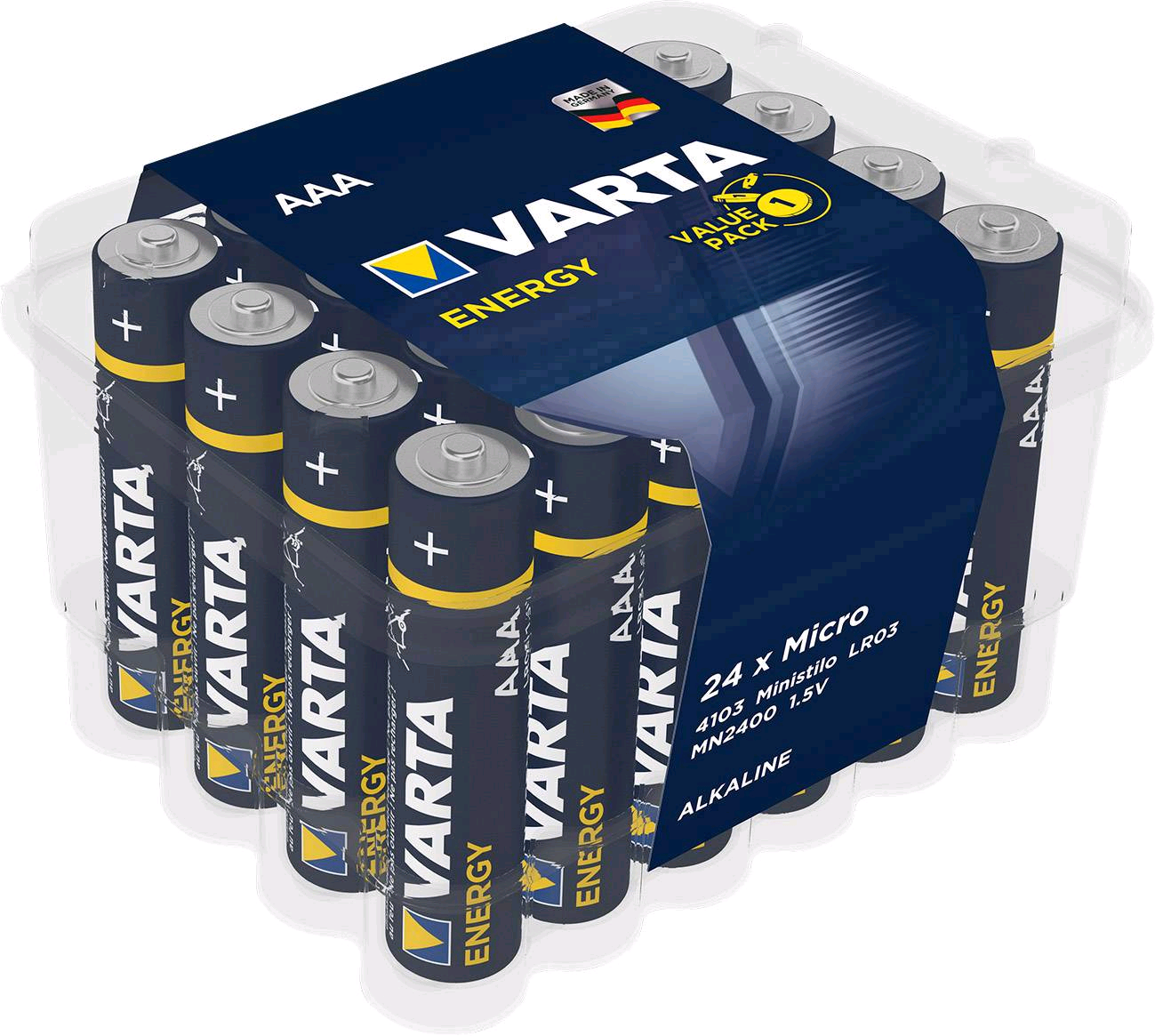 Батарейка Varta ENERGY LR03 AAA BOX24 Alkaline 1.5V (4103) (24/288)