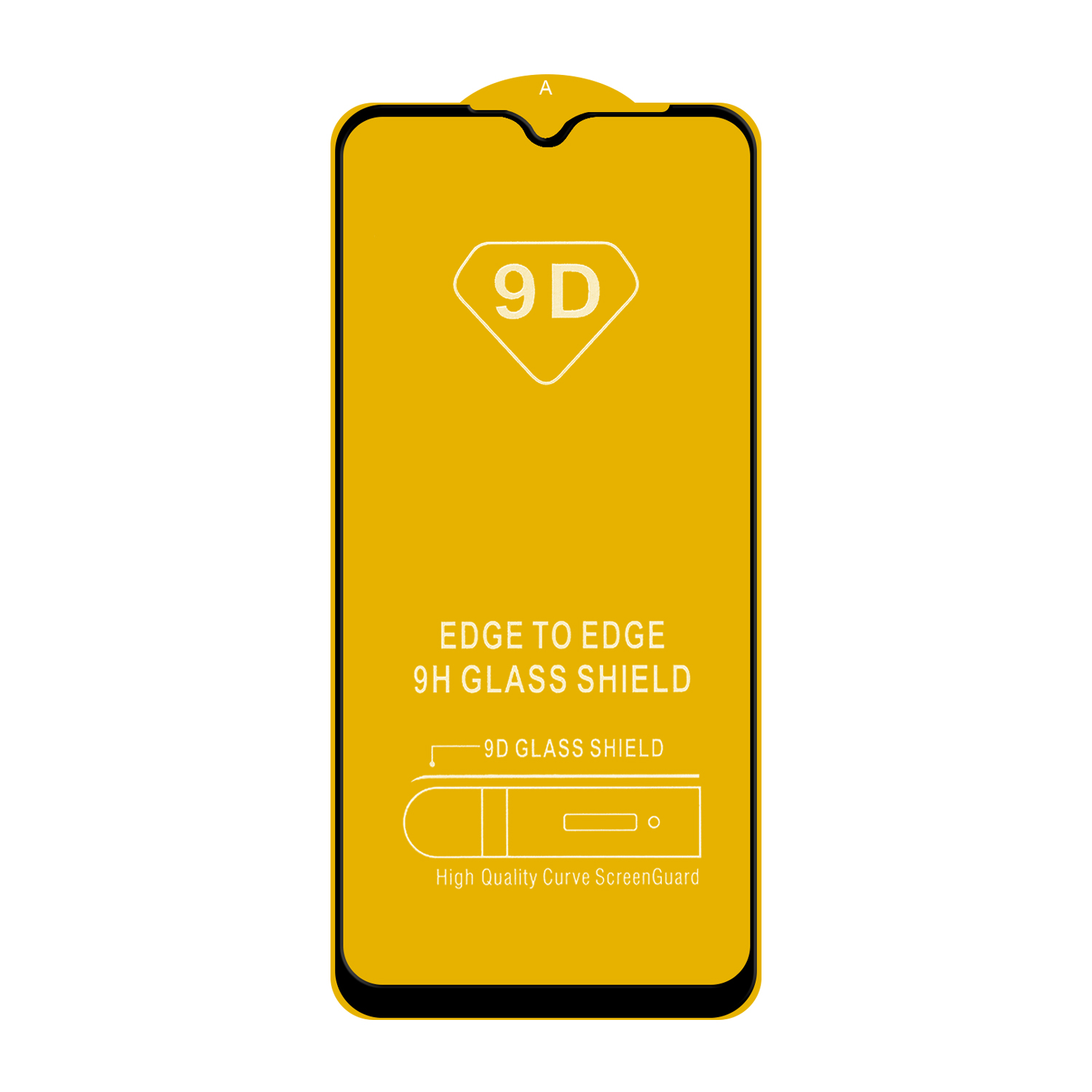 Защитное стекло Xiaomi Note 8 с рамкой 9H Full Glue без упаковки