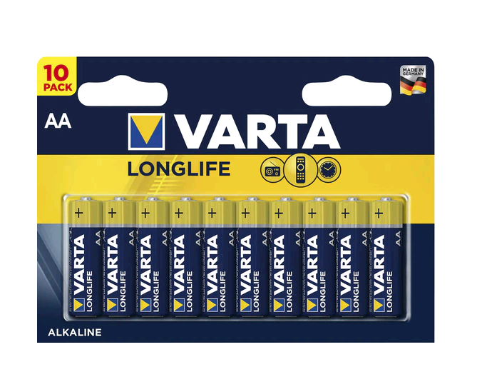 Батарейка Varta LONGLIFE LR6 AA BL10 Alkaline 1.5V (4106) (10/200)