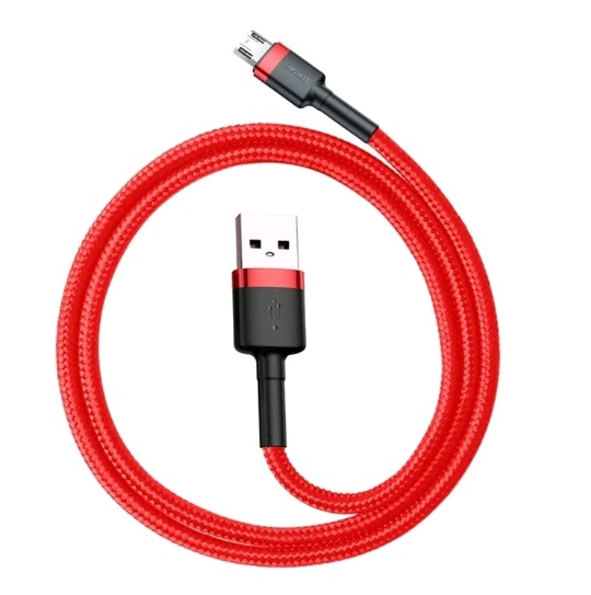 Кабель USB Micro USB 0.5M 3A Cafule Cable Baseus красный