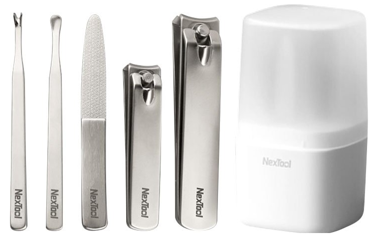 Маникюрный набор Xiaomi Nextool Nail Clipper Set (5 предметов в футляре) (40шт/кор)