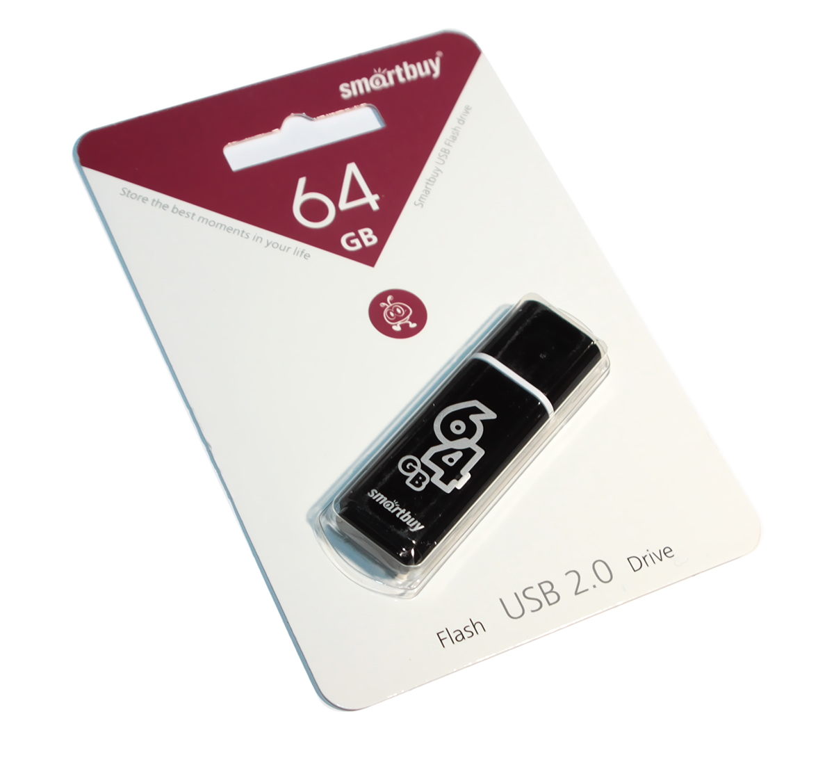 USB накопитель 64 GB Smart Buy Glossy Series Black