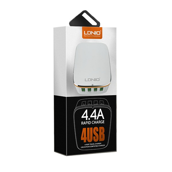 Переходник СЗУ на 4 USB 4.4A A4404 LDNIO