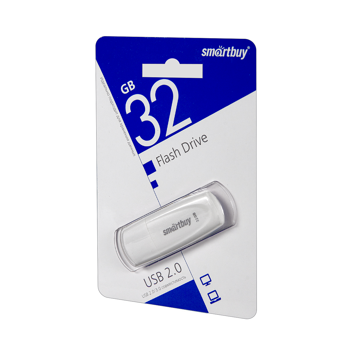 USB накопитель 32 GB Smart Buy Scout White
