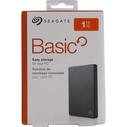 HDD внешний 2,5" 1 TB Seagate Basic черный , 2.5" USB 3.0