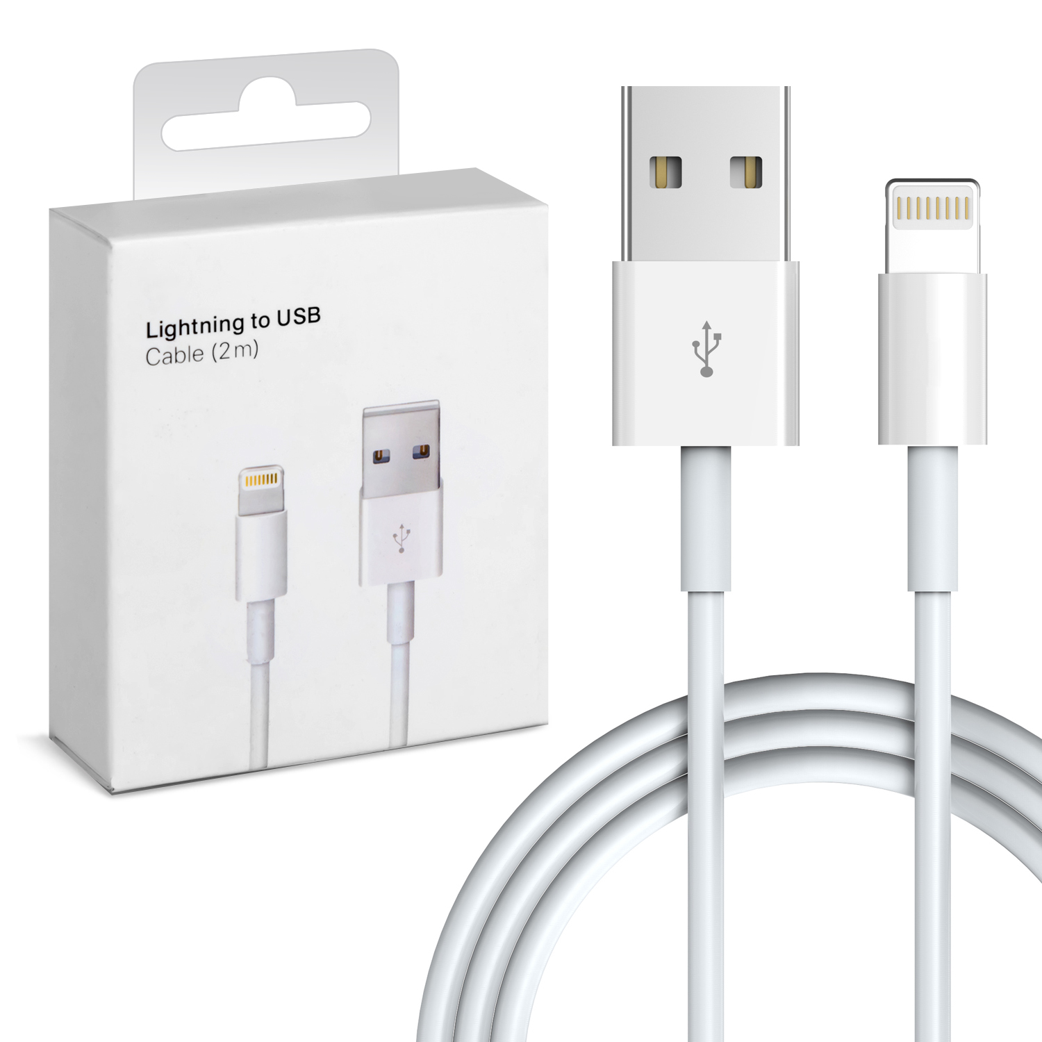 Кабель USB Lightning 2M (300шт/кор)