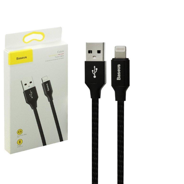 Кабель USB Lightning 3M 1.5A Yiven Cable Baseus черный CALYW-C01