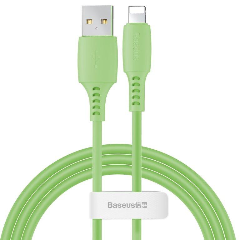 Кабель USB Lightning 1.2M 2.4A Colourful Cable Baseus зеленый CALDC-06