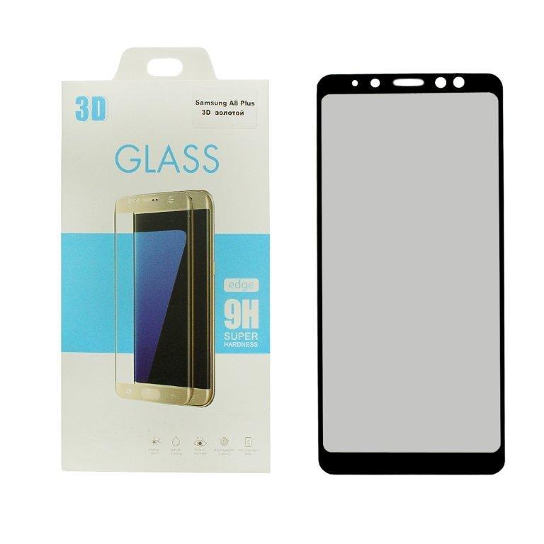 Защитное стекло Samsung A8 Plus (2018) 0,3мм с рамкой