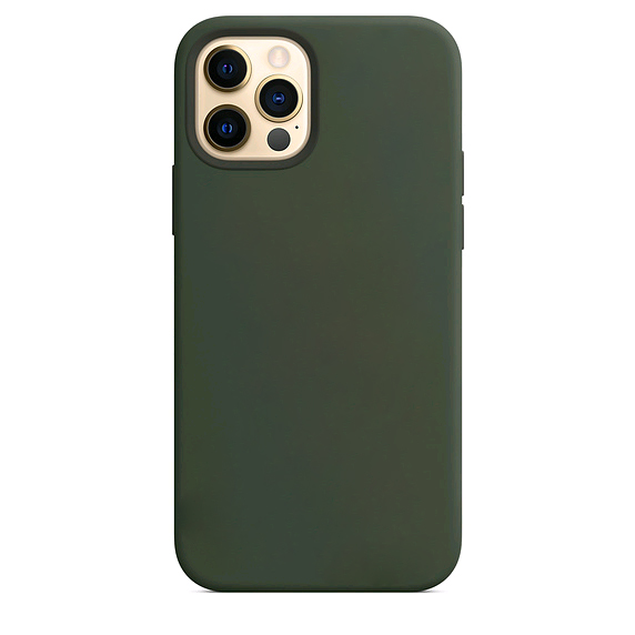 Чехол iPh 12/12 Pro Silicon Case 100% ORG Cyprus Green (MagSafe)  c LOGO