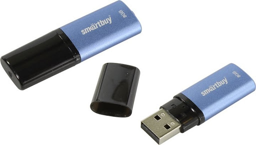USB накопитель 8 GB Smart Buy X-Cut Blue