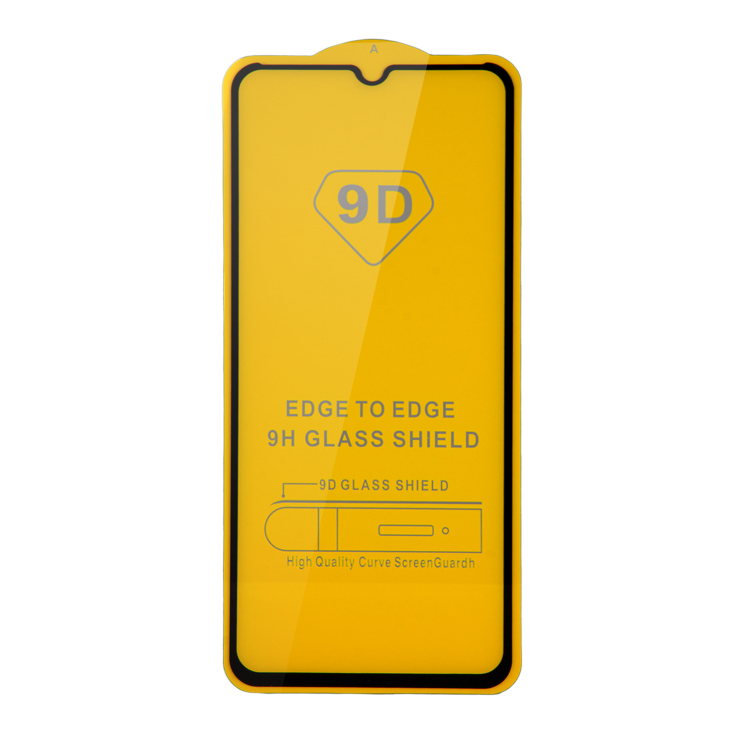 Защитное стекло Samsung A04S с рамкой 9H Full Glue без упаковки