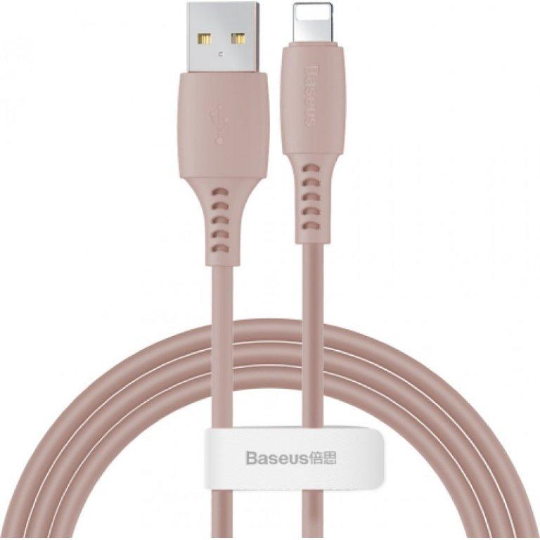 Кабель USB Lightning 1.2M 2.4A Colourful Cable Baseus розовый CALDC-04