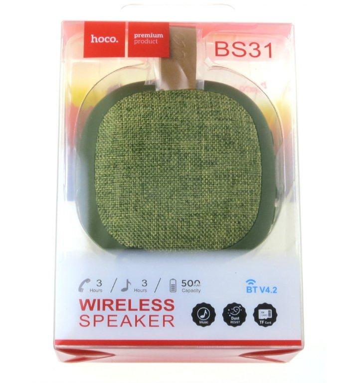 Портативная акустика BS31 Bluetooth HOCO зеленая