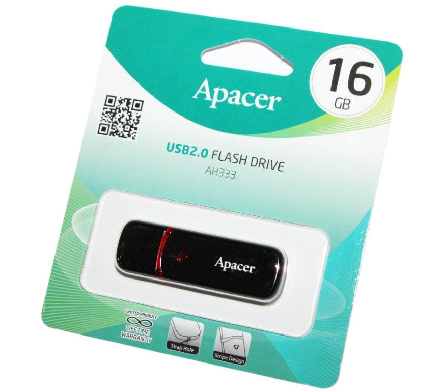 USB накопитель 16GB Apacer AH333 Black