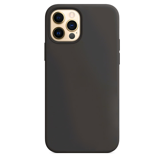 Чехол iPh 12/12 Pro Silicon Case 100% ORG Black (MagSafe) c LOGO