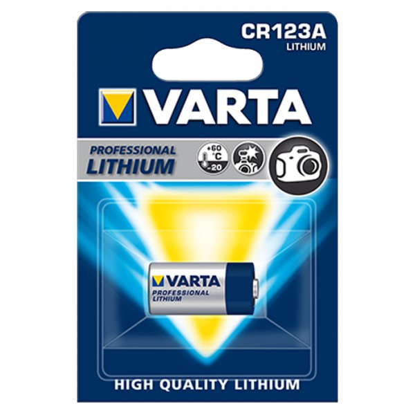 Батарейка литиевая VARTA CR123 Professional Lithium 3В бл/1 (06205 301 401)