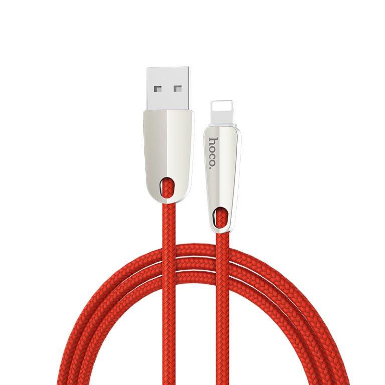 Кабель U35 USB Lightning 1.2m HOCO красный